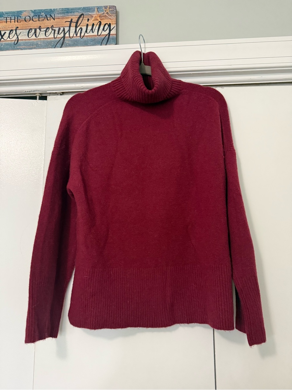 J. Crew Burgundy Turtleneck Sweater